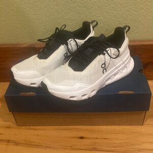 On Running Cloudnova X Black and White Shoes